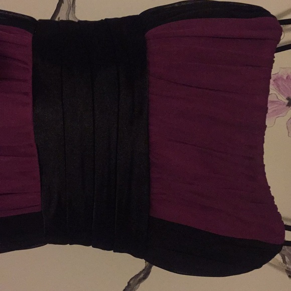 Purple and black lace dress - Picture 3 of 4